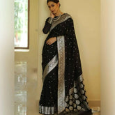 Kp Creation Sarees Feature Premium Soft Lichi Silk Cloth Known For Its Smooth Texture